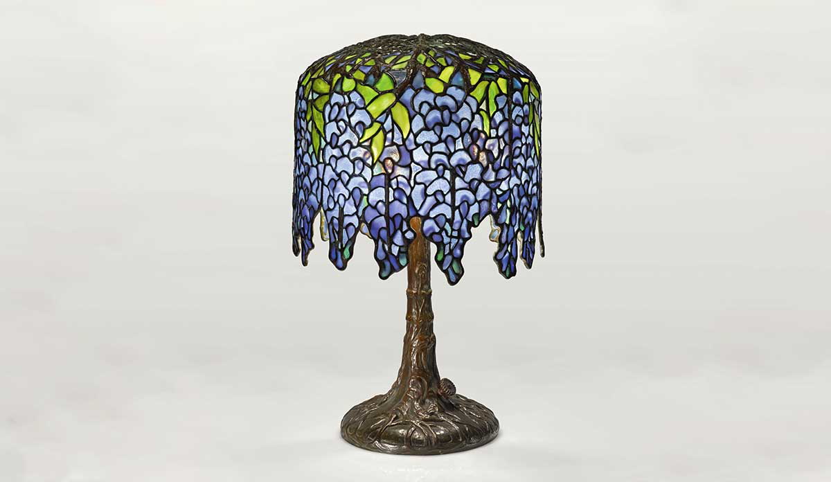 tiffany studios wisteria table lamp