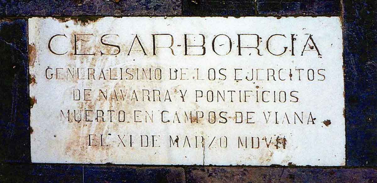 tomb of cesare borgia