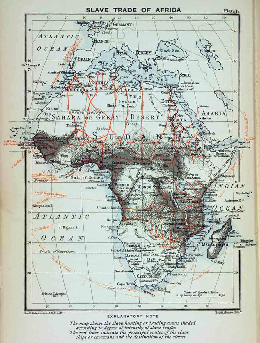 transatlantic slave trade map 1899