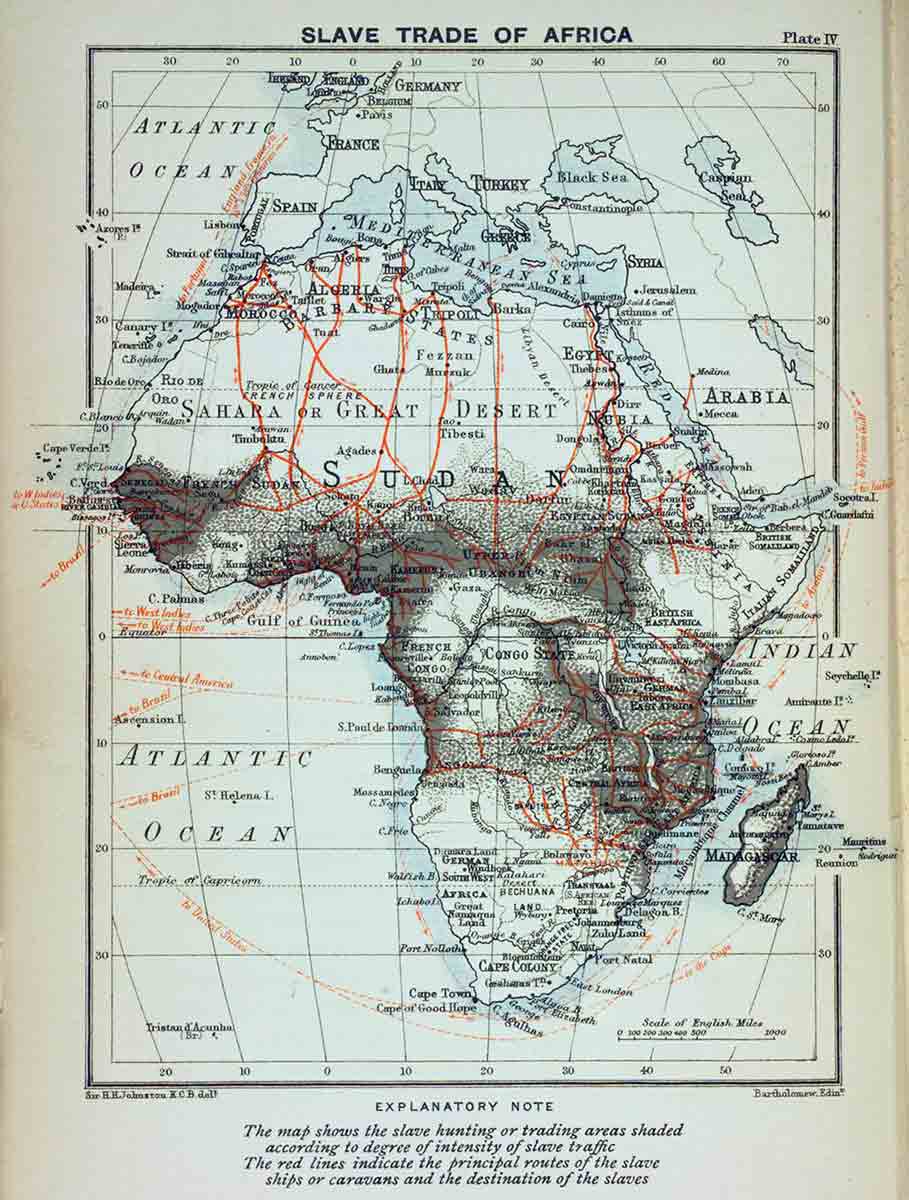 transatlantic slave trade map 1899