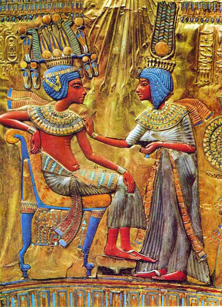 tutankhamun ankhsenamun throne