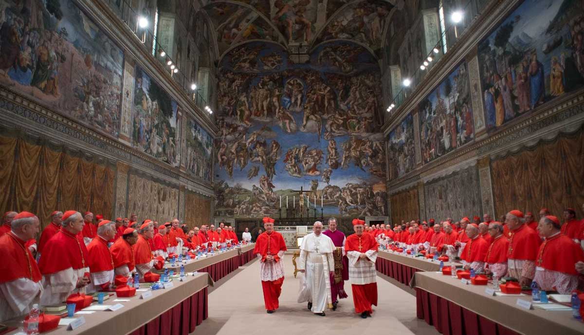 The Sistine Chapel during a Papal Conclave