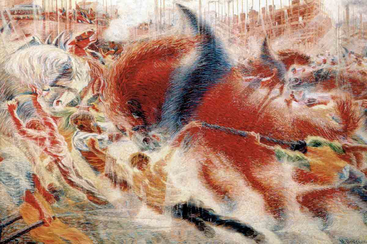 umberto boccioni ccity rises painting
