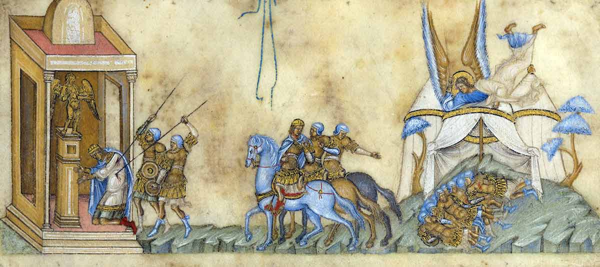 unknown the death of sennacherib painting