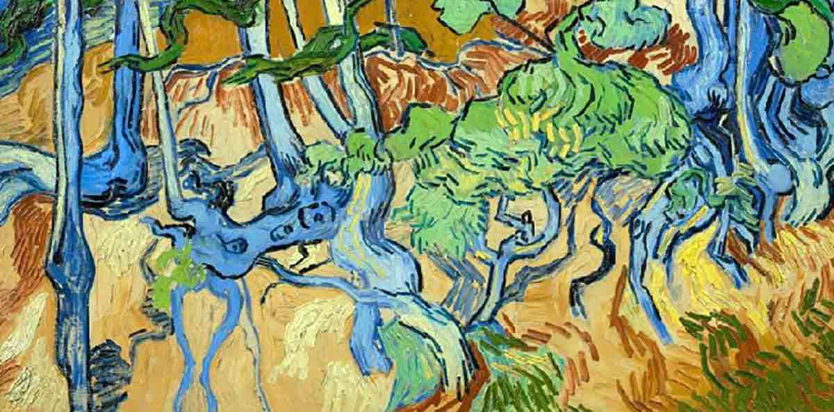 vincent van gogh tree roots painting