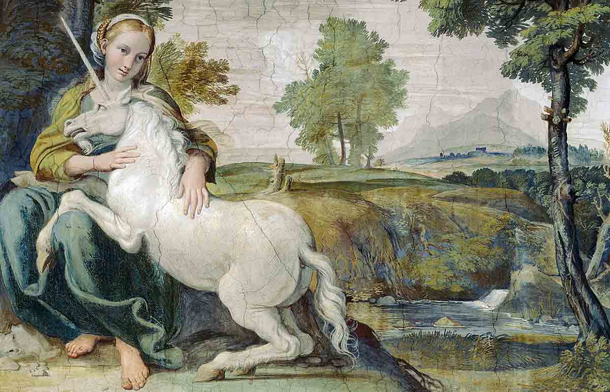 virgin unicorn domenichino mythical creatures