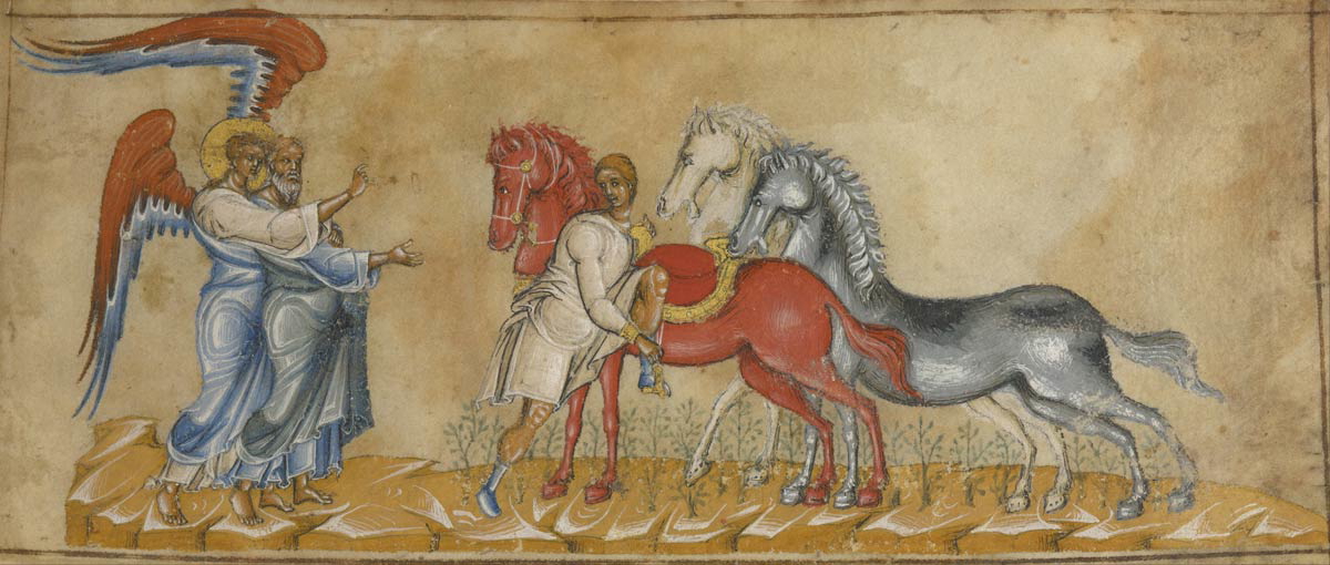 vision of zechariah horses