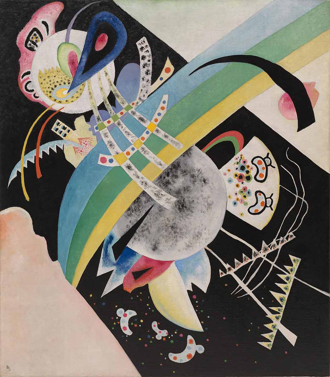 wassily kandinsky circles black paintin