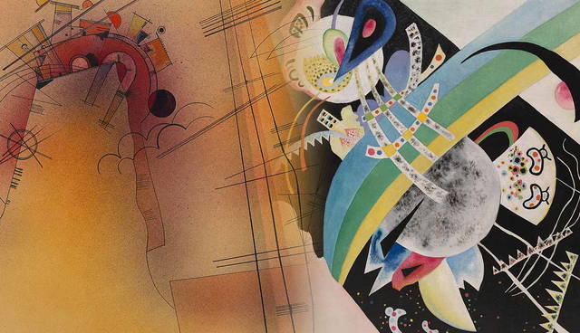 Circles on Black and Aglow, Kandinsky