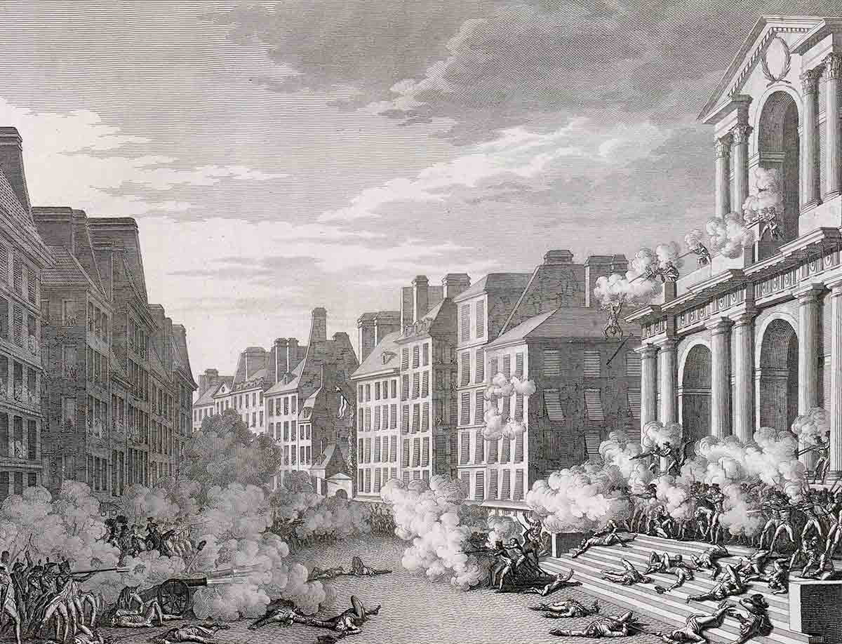 whiff of grapeshot etching saint roche church