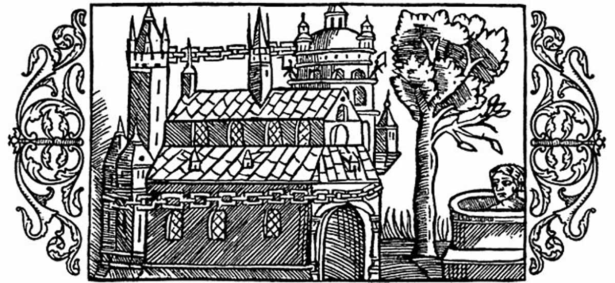 woodcut uppsalla temple human sacrifice