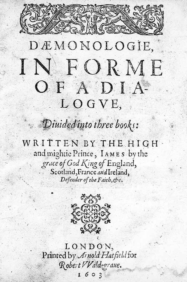 James I witchfinding england