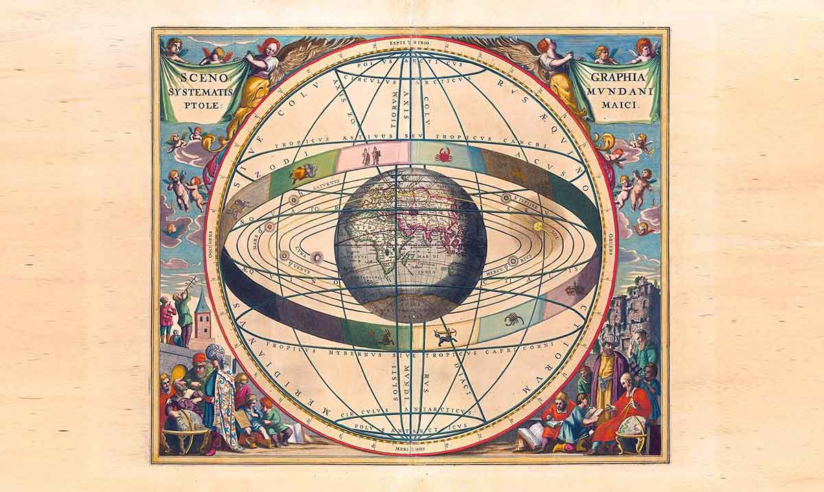Ptolemaic geocentric diagram