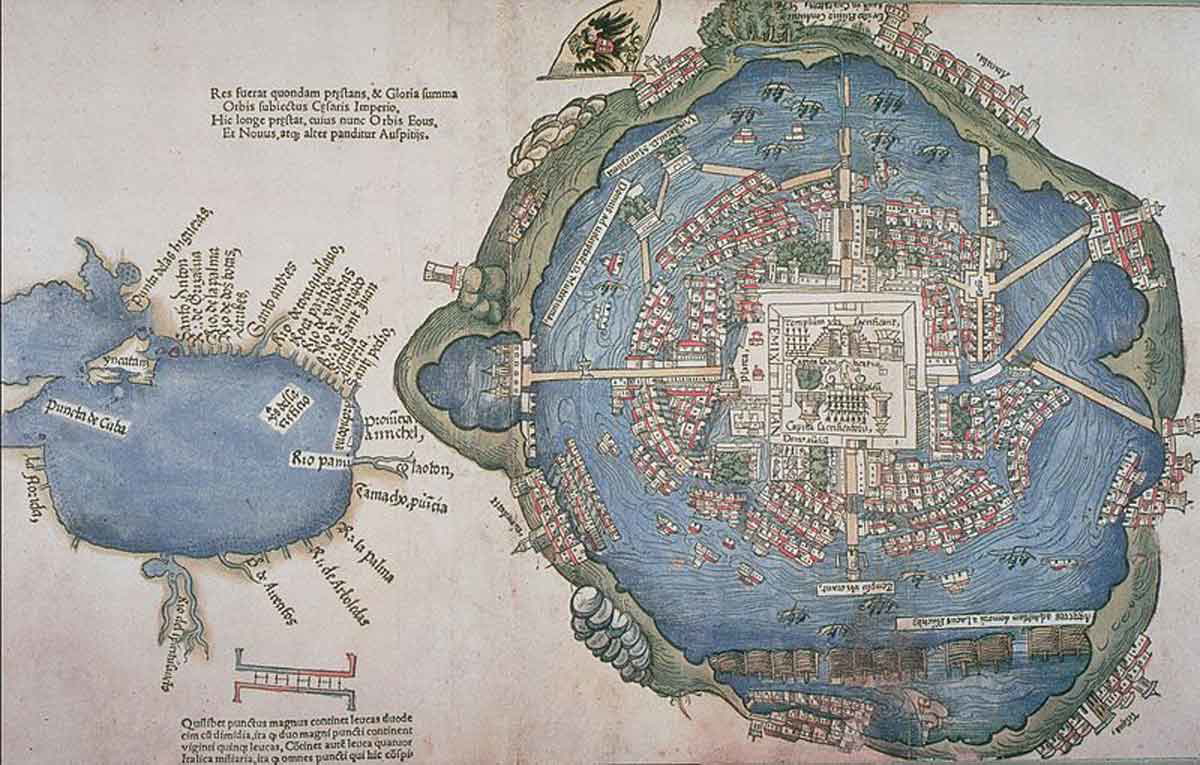 Spanish Map Tenochtitlan