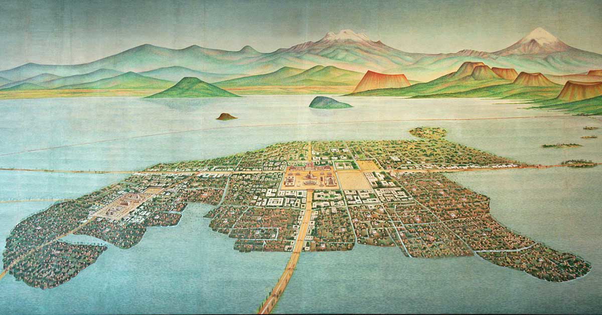 Tenochtitlan Lake Texcoco