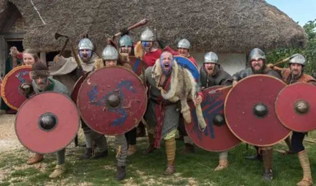 anglo saxon warriors re enactors
