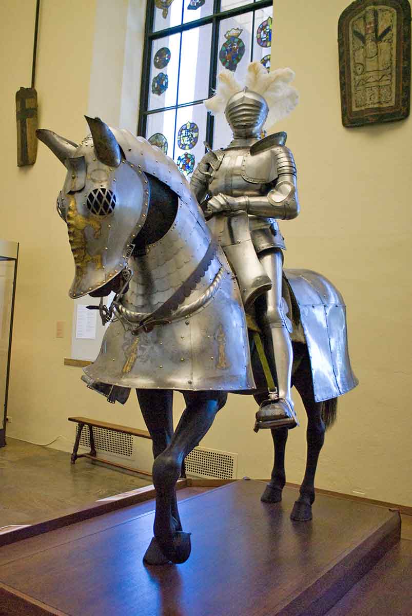 armor knight horseback