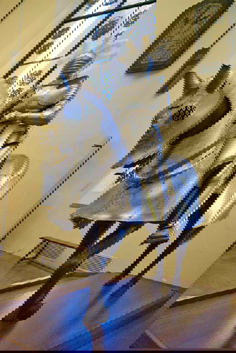 armor knight horseback