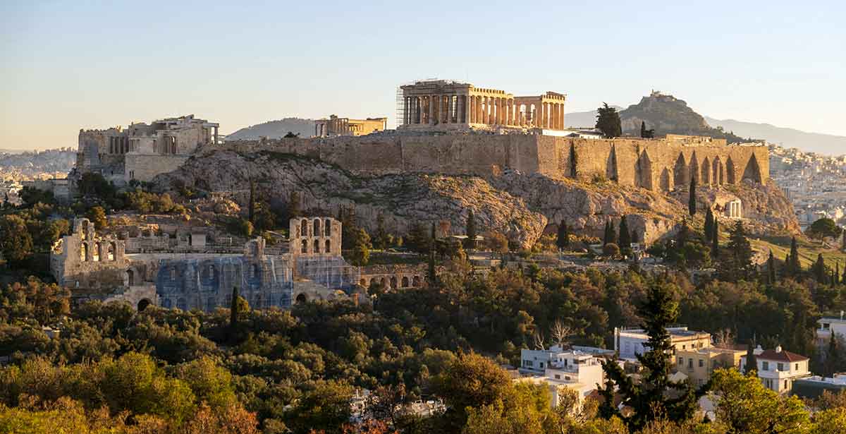 athens greece skyline