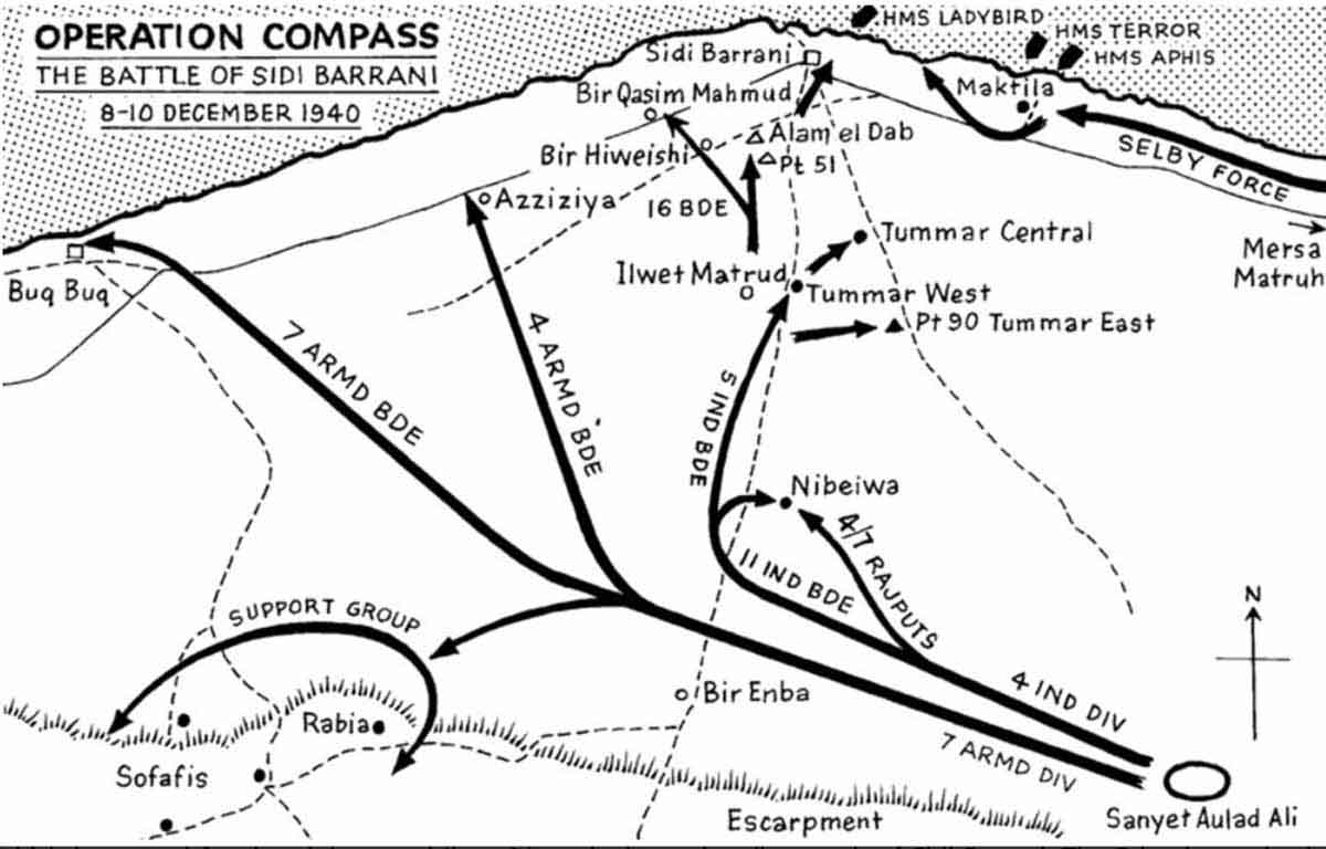 battle sidi barrani map