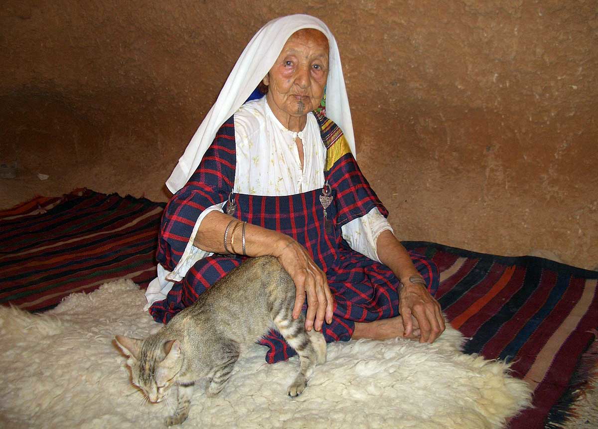 berber woman cat
