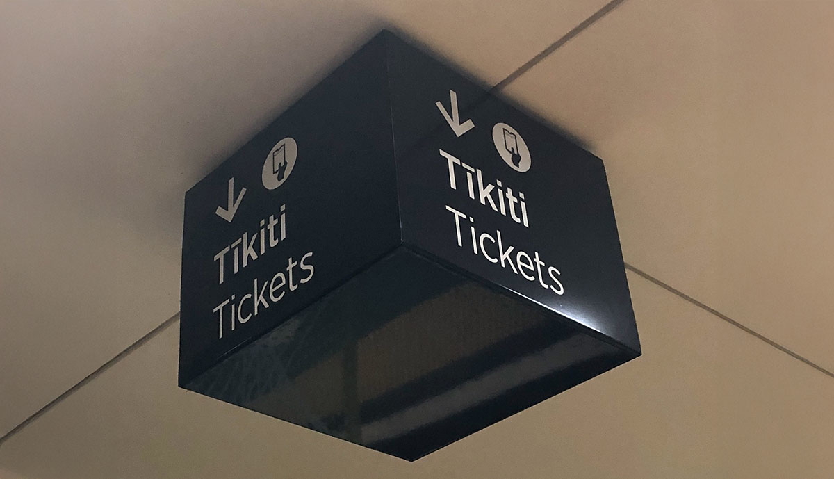 bilingual ticket sign auckland