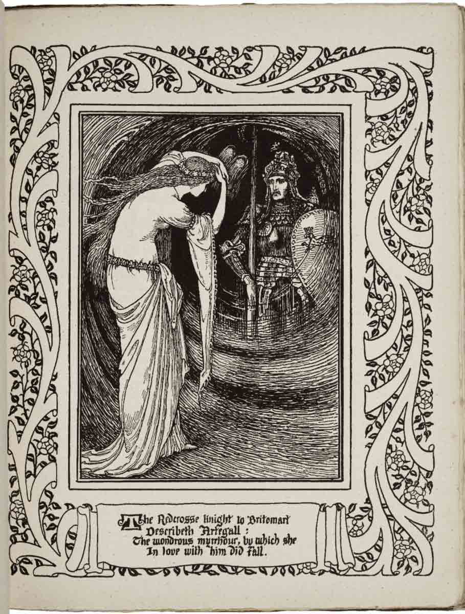 britomart viewing artegall walter crane 1896