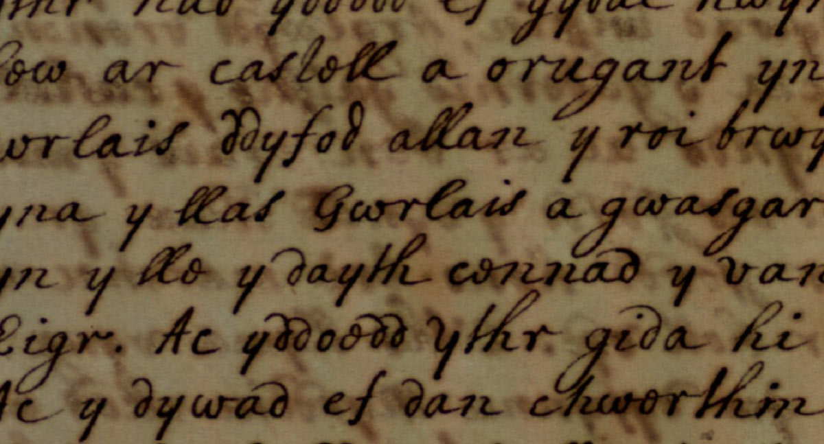 brut tysilio manuscript folio jesus college ms 28 gwrleis gorlois