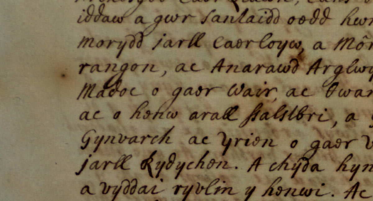 brut tysilio manuscript folio jesus college ms 28 madoc