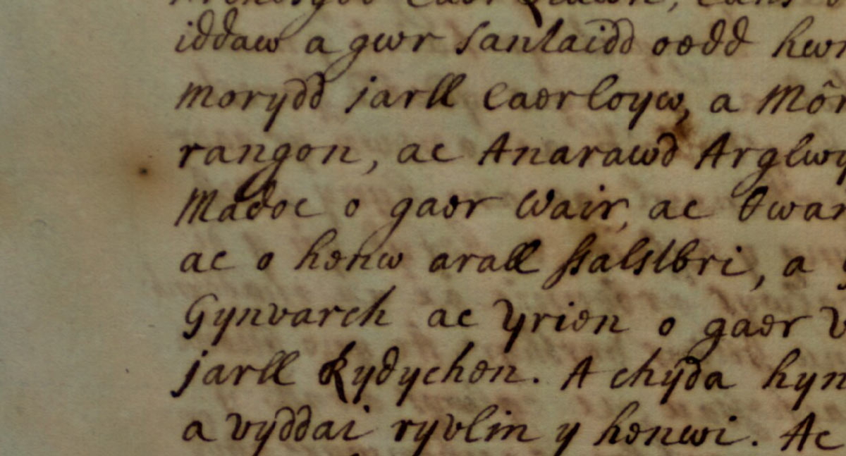 brut tysilio manuscript folio jesus college ms 28 madoc