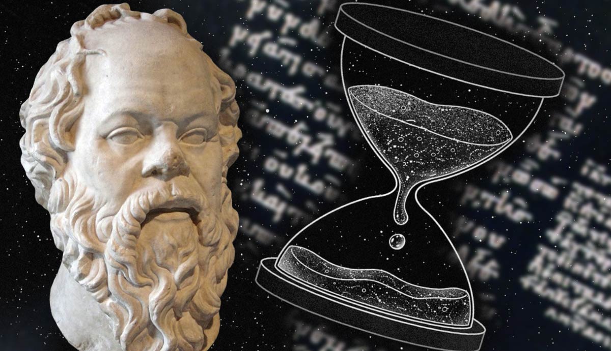 bust of plato philosophy of time