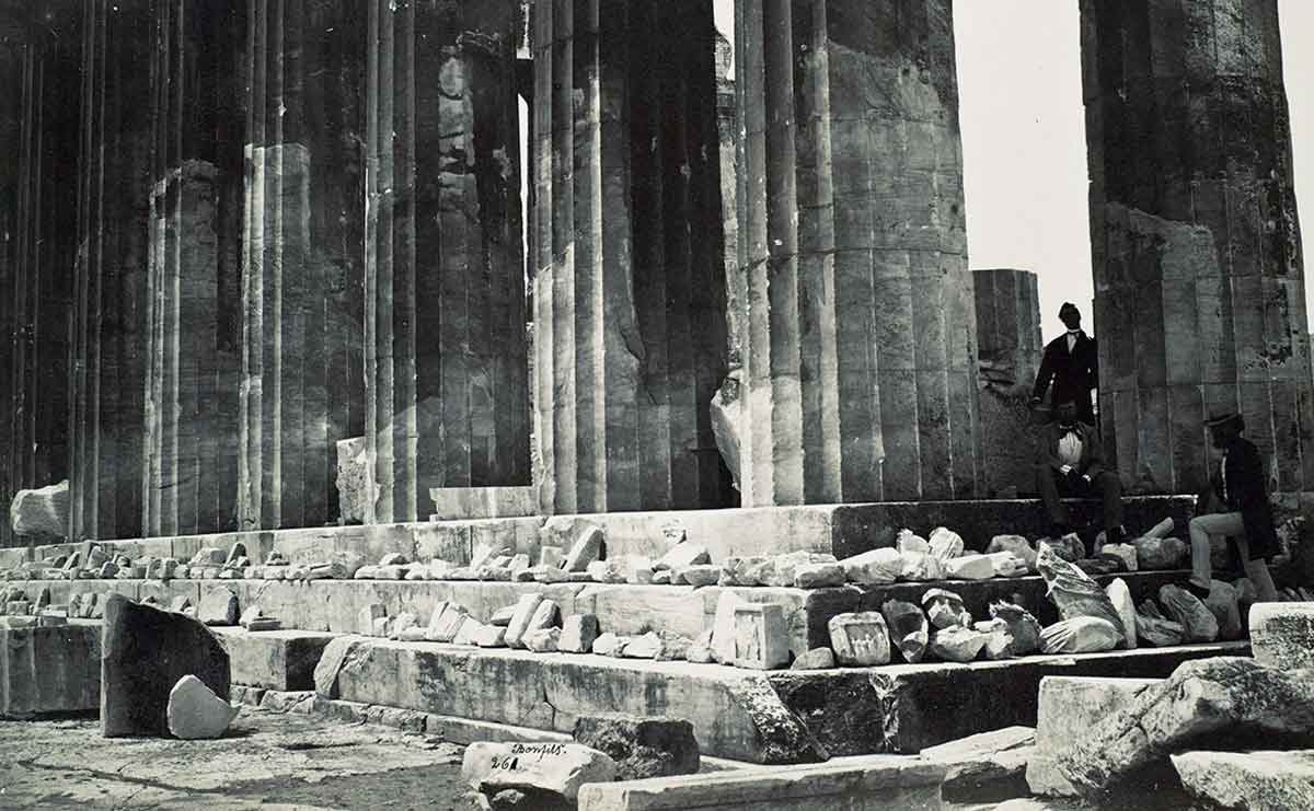 colonnade parthenon athens