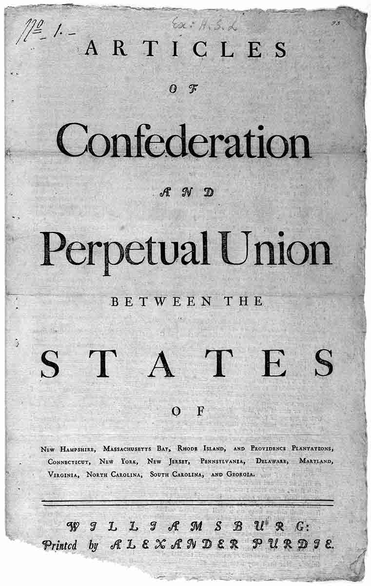 cover articles confederation