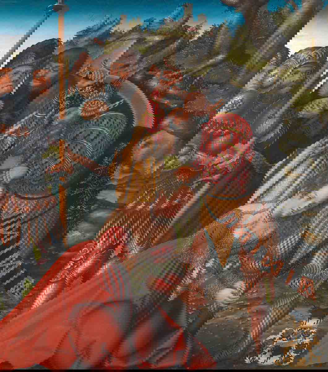 cranach the martyrdom of saint barbara painting