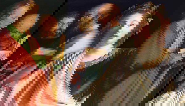 Allegory of Rhetoric by Laurent de La Hyre and The Four Apostles by Albrecht Durer