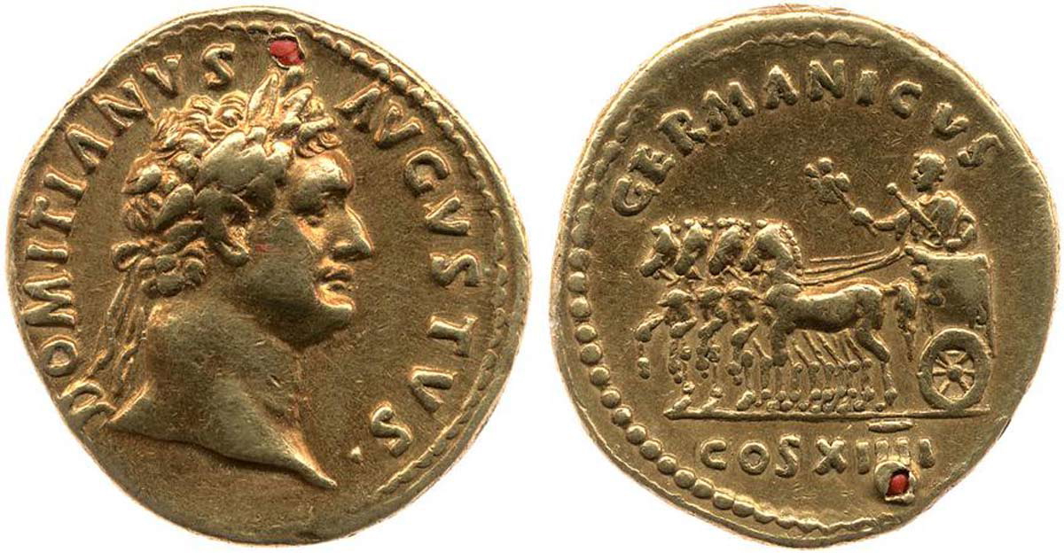 domitian coin triumph bm