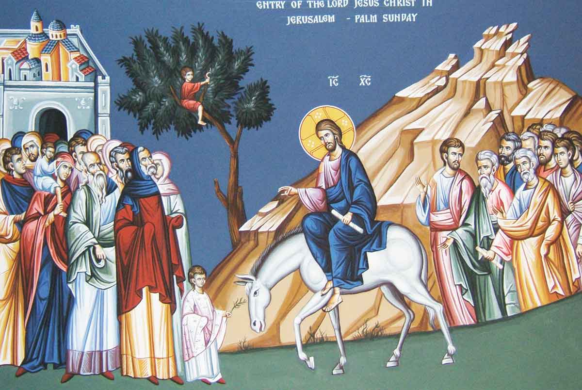 entry jesus jerusalem the gospels