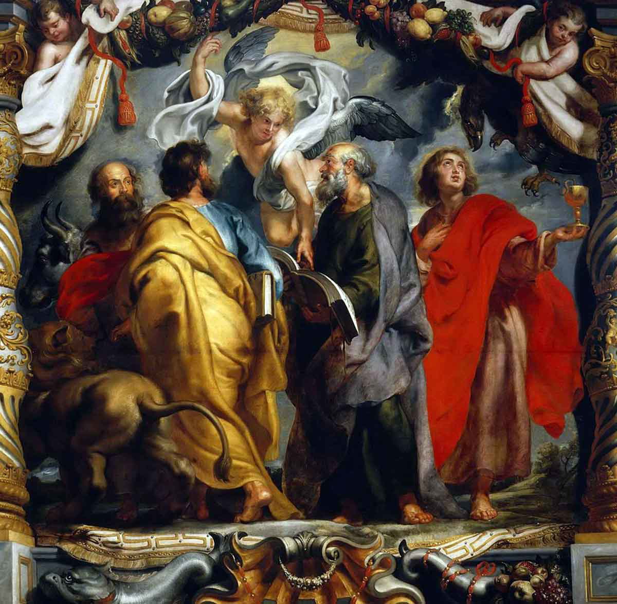 four evangelists cartone