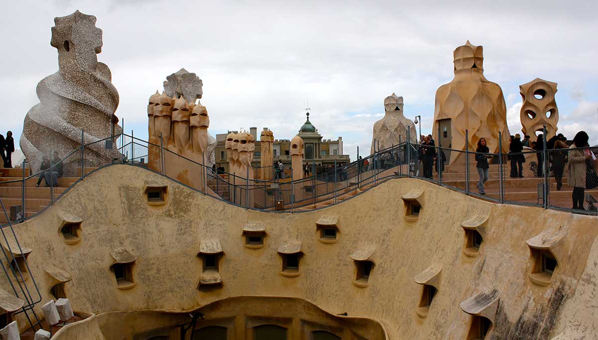 gaudi casa mila roof