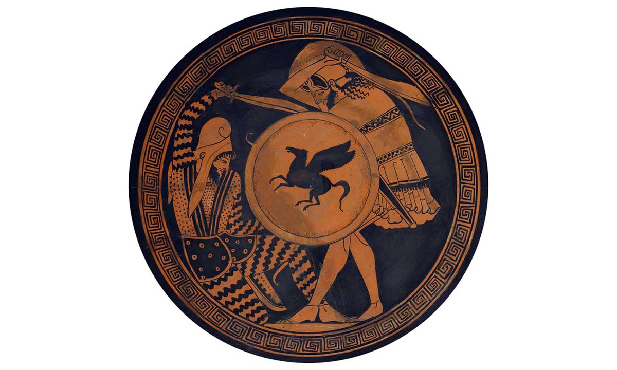 greek persian duel