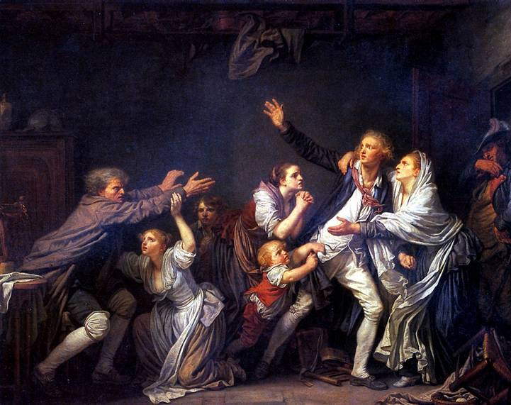 The Father's Curse by Jean-Baptiste Greuze painting