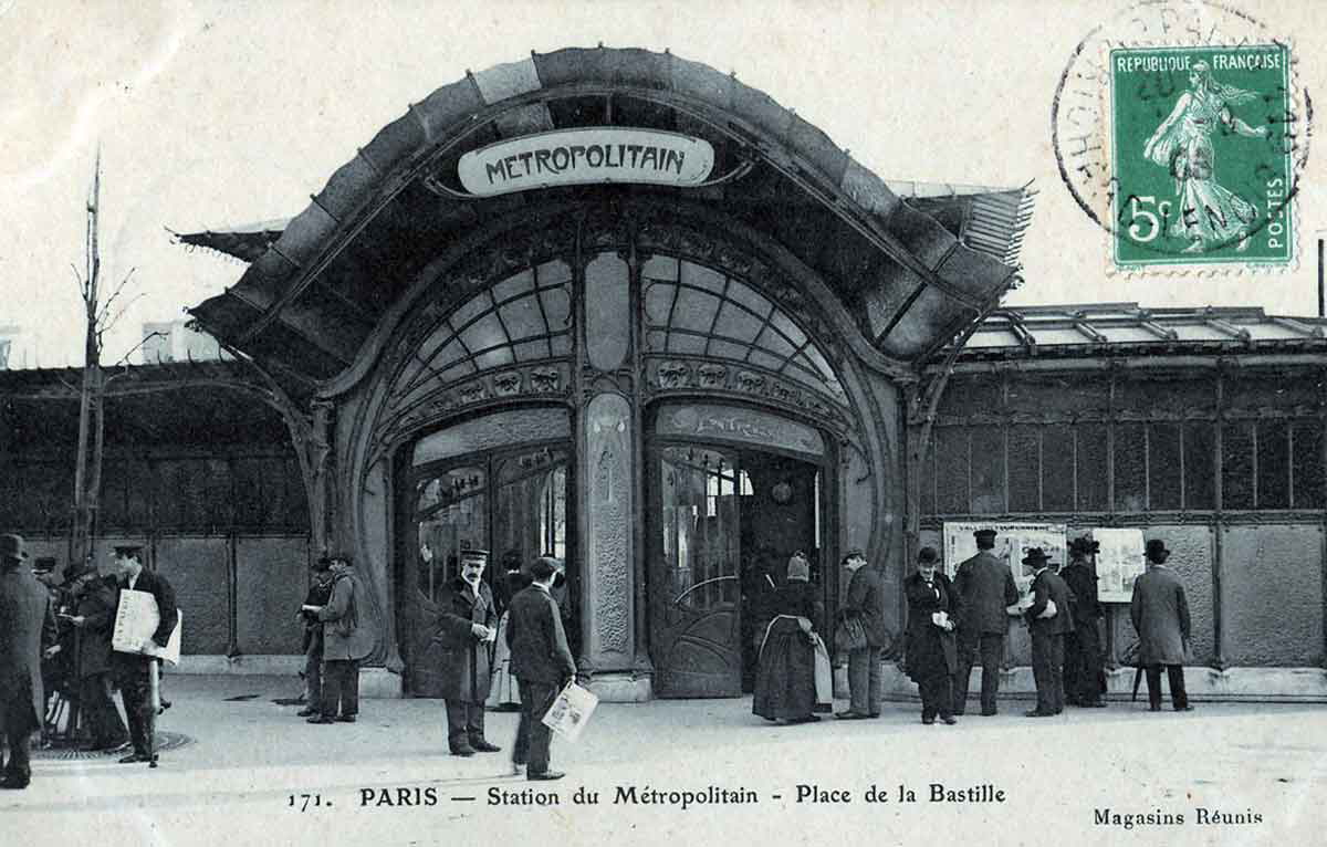guimard bastille postcard