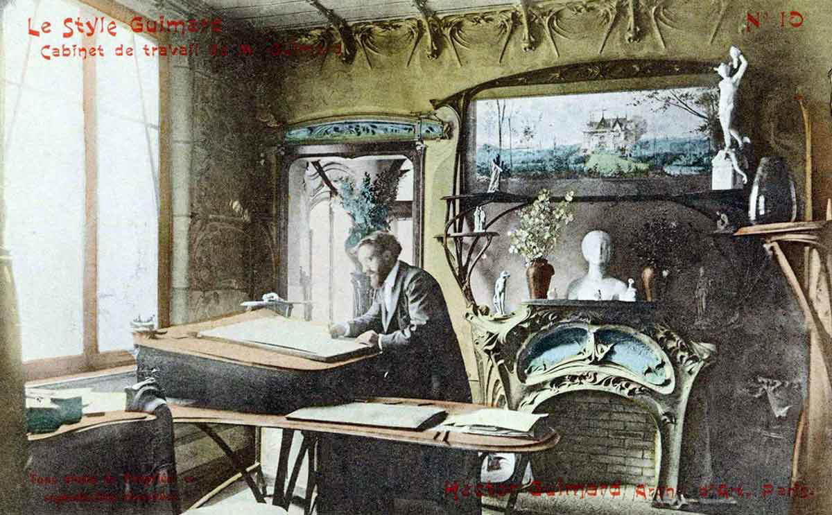 guimard study postcard