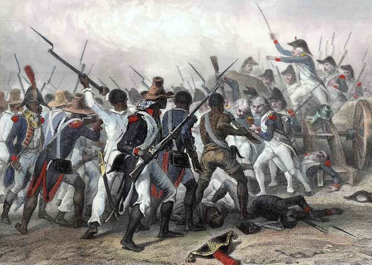 haitian revolution battle illustration