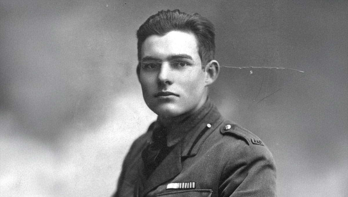 hemingway portrait uniform wwi italy a farewell to arms