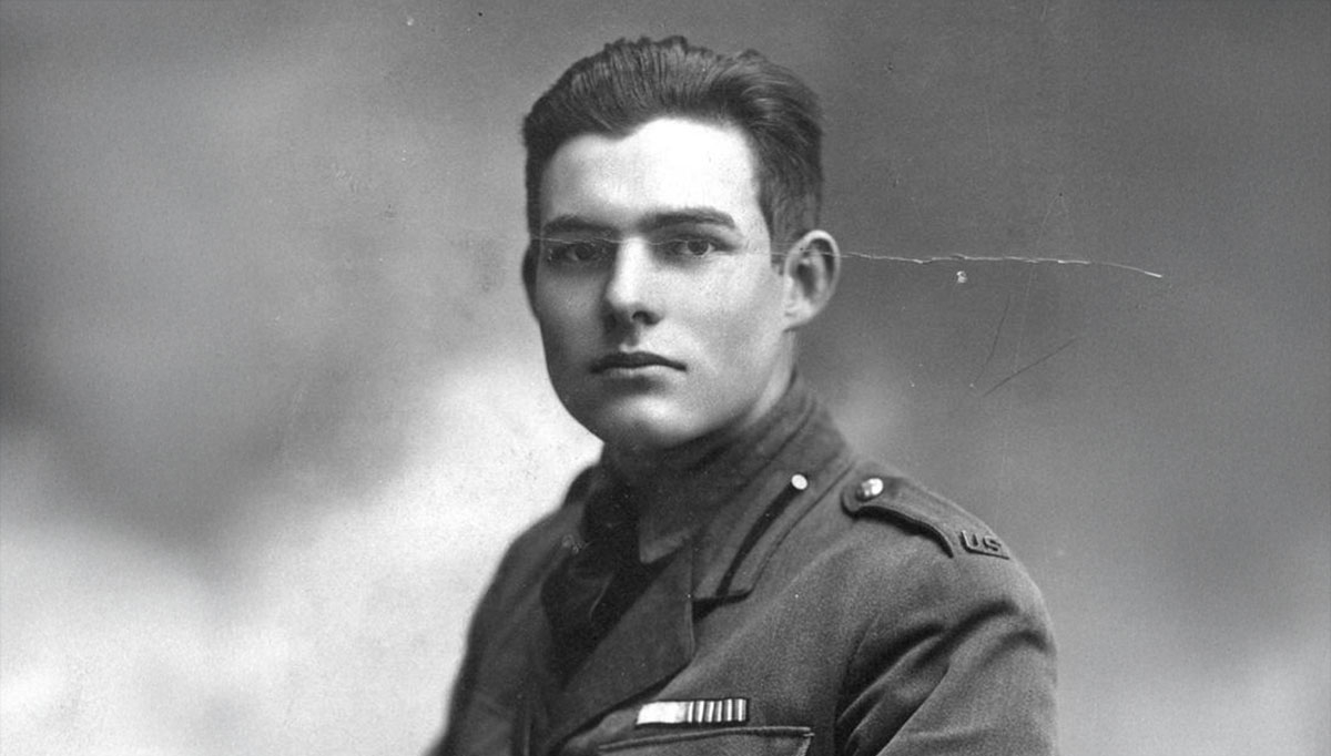 hemingway portrait uniform wwi italy a farewell to arms