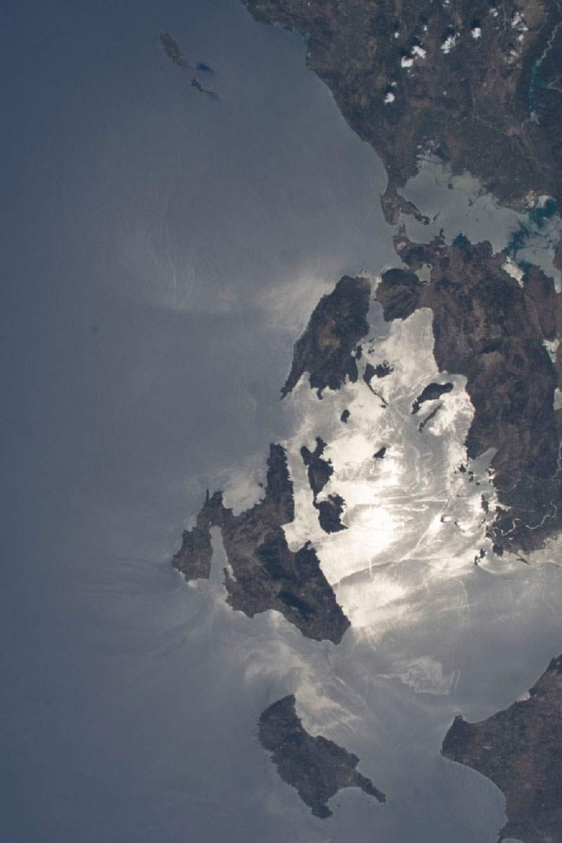 ionian islands sea satellite