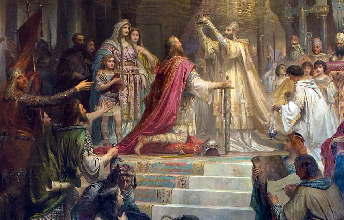 kaulbach coronation of charlemagne painting