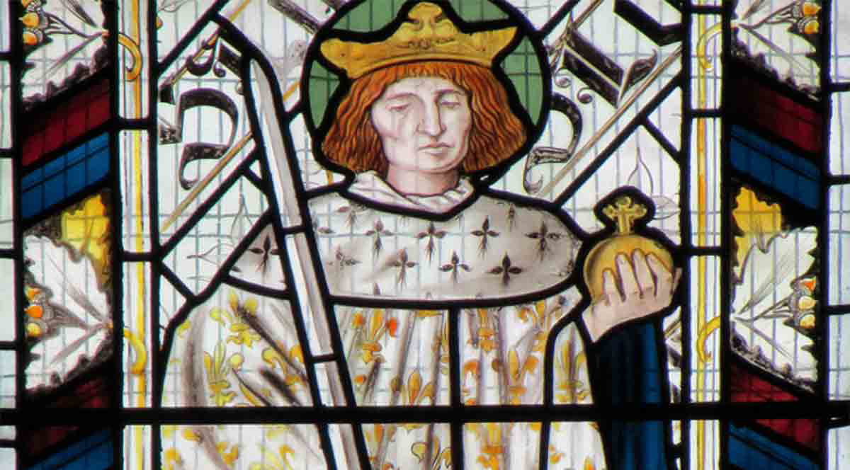 king louis ix stained glass