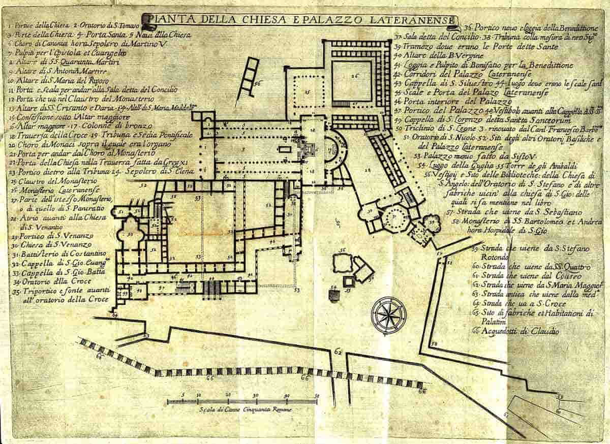 lateran palace plan